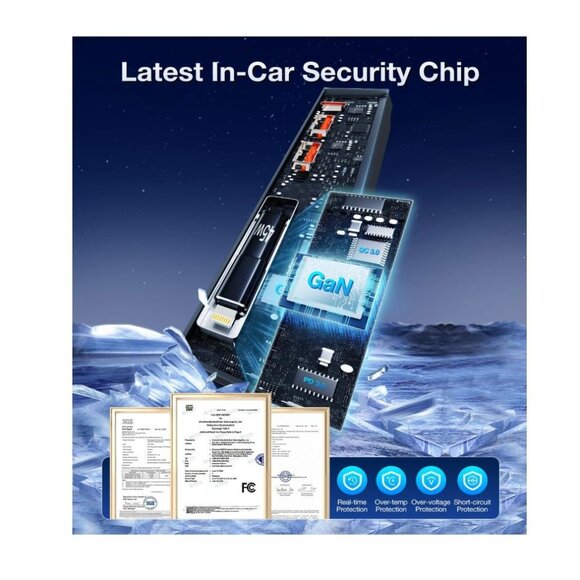 Wigoo 2025 Upgrade USB Charger Hub for Tesla Model Y/3 4-Ports Phone Charger Sui - Picture 6 of 6